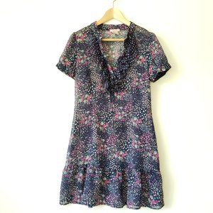 Fire Los Angeles navy blue sheer dress sz.M